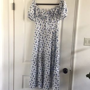 Floral print dress women size M